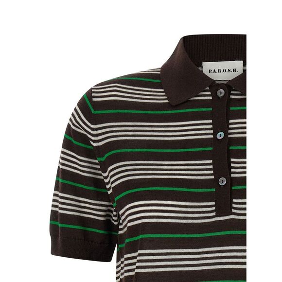 P.A.R.O.S.H. Women 'Listripes' Polo Shirt